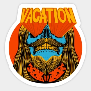 Vacation (front print) Sticker